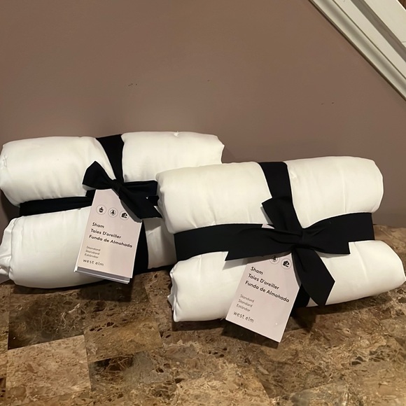 West Elm Bedding West Elm Set2 Tencel Crescent Stitch Quilted